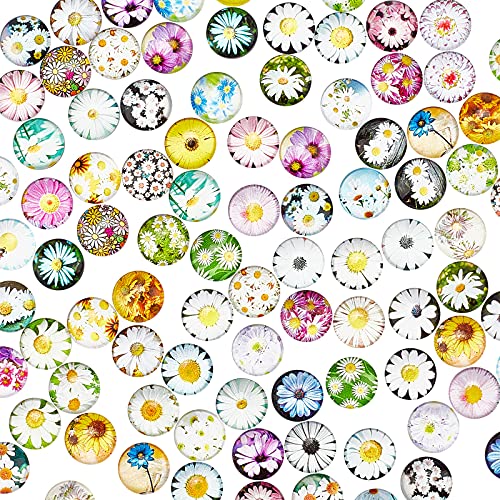 PandaHall 100pcs Cabochons Runde Mosaikfliesen Daisy Patern Halbrunde Mosaik Bedruckte Glaskuppel Cabochons Für Foto Anhänger Schmuckherstellung, 12 mm PandaHall 100pcs Cabochons Runde Mosaikfliesen Daisy Patern Halbrunde Mosaik Bedruckte Glaskuppel Cabochons Für Foto Anhänger Schmuckherstellung, 12 mm von PH PandaHall