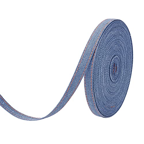 PandaHall 11 Meter Stitch Denim Band 10 mm Jean gemustertes Ripsband Königsblau Layering Stoff Jeans Schleifen Band für Haarspangen, Accessoires, Geschenkverpackungen und Nähen PandaHall 11 Meter Stitch Denim Band 10 mm Jean gemustertes Ripsband Königsblau Layering Stoff Jeans Schleifen Band für Haarspangen, Accessoires, Geschenkverpackungen und Nähen von PandaHall