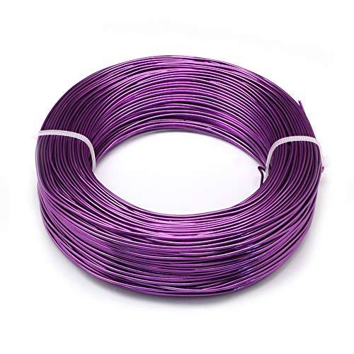PandaHall 120 m Aluminium-Basteldraht, 16 Gauge, flexibler Metalldraht für Heimwerker, Handarbeit, Schmuckherstellung, Dunkelviolett PandaHall 120 m Aluminium-Basteldraht, 16 Gauge, flexibler Metalldraht für Heimwerker, Handarbeit, Schmuckherstellung, Dunkelviolett von PH PandaHall