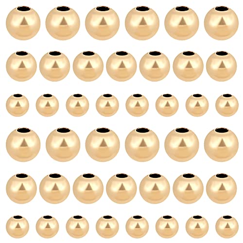 PandaHall 14K Vergoldete Perlen 2/3/4 mm Glatte Perlen 30 Stück Langlebige Runde Abstandsperlen Nahtlose Lose Kugelperlen Goldene Metallperlen Für Sommer-Hawaii Stapelbare Halskette Armband PandaHall 14K Vergoldete Perlen 2/3/4 mm Glatte Perlen 30 Stück Langlebige Runde Abstandsperlen Nahtlose Lose Kugelperlen Goldene Metallperlen Für Sommer-Hawaii Stapelbare Halskette Armband von PH PandaHall