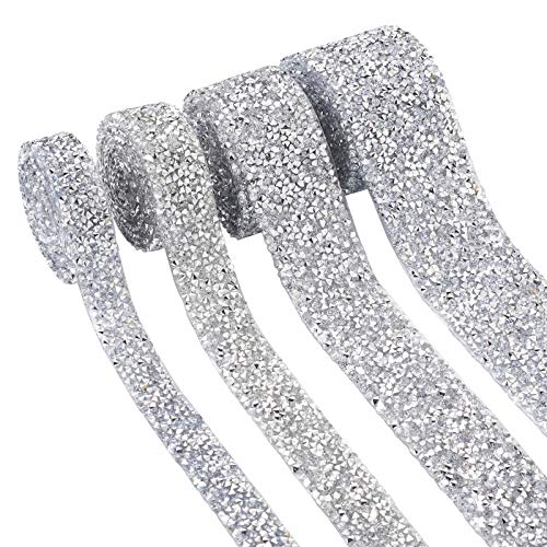 PandaHall 15 mm x 20 mm x 30 mm x 40 mm silberne Hotfix-Strass-Mesh-Wickelrolle für Hochzeit, Party, Geburtstag, Babyparty, Dekoration PandaHall 15 mm x 20 mm x 30 mm x 40 mm silberne Hotfix-Strass-Mesh-Wickelrolle für Hochzeit, Party, Geburtstag, Babyparty, Dekoration von PH PandaHall