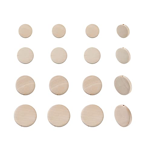 PandaHall 160 Stück natürliche, unlackierte flache runde Holzperlen, 4 Größen Holzscheiben-Abstandshalter lose Perlen mit 1,4~2,5 mm Loch für Bastelarbeiten, selbstgemachte Dekor, Schmuckherstellung PandaHall 160 Stück natürliche, unlackierte flache runde Holzperlen, 4 Größen Holzscheiben-Abstandshalter lose Perlen mit 1,4~2,5 mm Loch für Bastelarbeiten, selbstgemachte Dekor, Schmuckherstellung von PH PandaHall
