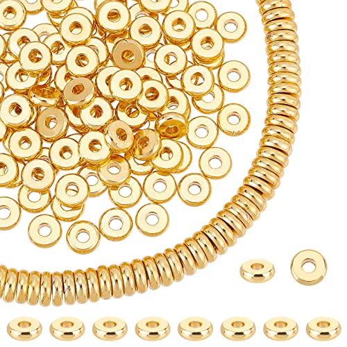 PandaHall 18K Vergoldete Zwischenperlen 150 Stück 6 mm Goldene Scheibe Heishi Lose Perlen Messing Flache Runde Schmuckperlen Für DIY Armband Halskette Ohrring Bastelbedarf PandaHall 18K Vergoldete Zwischenperlen 150 Stück 6 mm Goldene Scheibe Heishi Lose Perlen Messing Flache Runde Schmuckperlen Für DIY Armband Halskette Ohrring Bastelbedarf von PH PandaHall