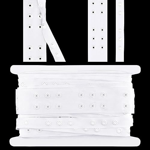 PandaHall 2 Rolle 5.5m Druckknopfband 2-Reihiges Näh-Druckknopfband Druckknopfband Ersatz-Reißverschlüsse Mit Knöpfen Zum Nähen von DIY-Zubehör Weiß PandaHall 2 Rolle 5.5m Druckknopfband 2-Reihiges Näh-Druckknopfband Druckknopfband Ersatz-Reißverschlüsse Mit Knöpfen Zum Nähen von DIY-Zubehör Weiß von PH PandaHall