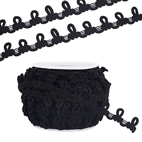 PandaHall 20 Yards Knopflochband Zopfborte Mit Knopfschlaufen 14mm Korsettknopf Zopfkordel Schwarz Elastische Knopfschlaufe Knopfloch Spitzenborte Für Kostümhandwerk Nähen Hochzeit Brautkleid Dekor PandaHall 20 Yards Knopflochband Zopfborte Mit Knopfschlaufen 14mm Korsettknopf Zopfkordel Schwarz Elastische Knopfschlaufe Knopfloch Spitzenborte Für Kostümhandwerk Nähen Hochzeit Brautkleid Dekor von PH PandaHall