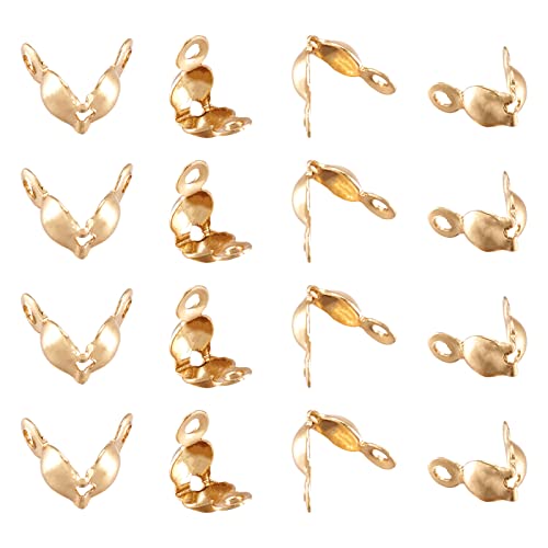 PandaHall 200 Stück 304 Edelstahl Perlen Spitzen Knoten Abdeckung Golden 8 x 4 mm Metall Offene Clamshell Fold Over Bead Tips Mini Calotte Ends Caps für DIY Schmuckherstellung PandaHall 200 Stück 304 Edelstahl Perlen Spitzen Knoten Abdeckung Golden 8 x 4 mm Metall Offene Clamshell Fold Over Bead Tips Mini Calotte Ends Caps für DIY Schmuckherstellung von PandaHall