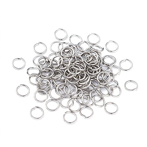 PandaHall 2000 Stück Offene Biegeringe aus 304 Edelstahl, 6 mm, geschlossen, aber ungelötet, Metallspaltringe für DIY-Schmuckreparaturen PandaHall 2000 Stück Offene Biegeringe aus 304 Edelstahl, 6 mm, geschlossen, aber ungelötet, Metallspaltringe für DIY-Schmuckreparaturen von PH PandaHall