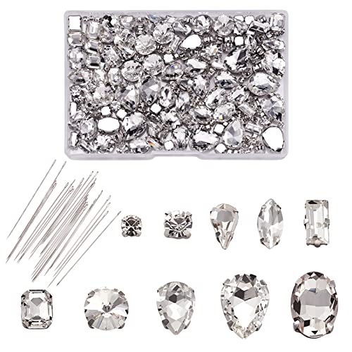 PandaHall 205pcs Glas Nähen auf Strass mit Nadeln Kristall Nähen auf Klaue Strass mit Loch für DIY Kleid Kleidung Schuhe Tasche Dekorationen PandaHall 205pcs Glas Nähen auf Strass mit Nadeln Kristall Nähen auf Klaue Strass mit Loch für DIY Kleid Kleidung Schuhe Tasche Dekorationen von PandaHall