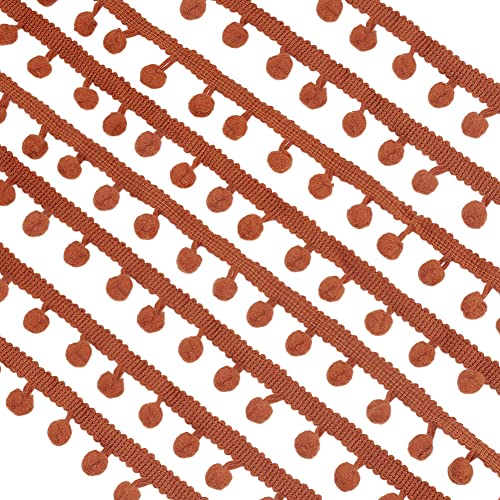 PandaHall 22 Yard Pom Poms Bälle Fransenbesatz, 24mm Trim Fransen Brown Nähband Crafts Pompoms Quaste Spitze Zum Nähen von Kissen Kleidung DIY Crafts Party Home Decoration, 8mm Kugeln PandaHall 22 Yard Pom Poms Bälle Fransenbesatz, 24mm Trim Fransen Brown Nähband Crafts Pompoms Quaste Spitze Zum Nähen von Kissen Kleidung DIY Crafts Party Home Decoration, 8mm Kugeln von PH PandaHall