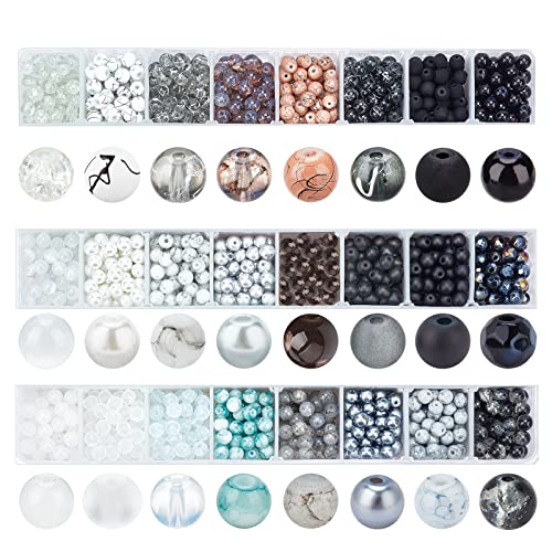 PandaHall 1440 Stück 6mm Perlen zum Auffädeln, 24 Stil Schwarz Weiß Runde Abstandshalter Lose Perlen Marmor katzenaugen Perlen Für Armbänder Halsketten Und Ohrring Schmuckherstellung PandaHall 1440 Stück 6mm Perlen zum Auffädeln, 24 Stil Schwarz Weiß Runde Abstandshalter Lose Perlen Marmor katzenaugen Perlen Für Armbänder Halsketten Und Ohrring Schmuckherstellung von PH PandaHall