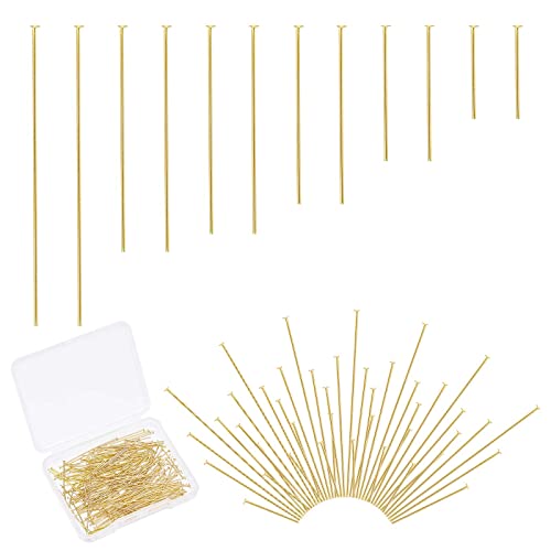 PandaHall 24K Gold Flachkopfstifte 210 Stück 6 Größe 304 Edelstahl Schmuckherstellung Pins 23 Gauge Headpins Für Ohrring Anhänger Armband Halskette Schmuck DIY Handwerk PandaHall 24K Gold Flachkopfstifte 210 Stück 6 Größe 304 Edelstahl Schmuckherstellung Pins 23 Gauge Headpins Für Ohrring Anhänger Armband Halskette Schmuck DIY Handwerk von PH PandaHall