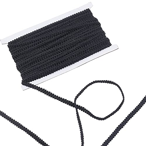 PandaHall 27.34 Yards Schwarzer Zopf-Spitzenbesatz, Centipede Braid Trim Dekorative Craft Lace Ribbon Gimp Braid Trim Aus Glänzendem Polyester Für Polstervorhänge, Kostüme, Basteln Und Nähen PandaHall 27.34 Yards Schwarzer Zopf-Spitzenbesatz, Centipede Braid Trim Dekorative Craft Lace Ribbon Gimp Braid Trim Aus Glänzendem Polyester Für Polstervorhänge, Kostüme, Basteln Und Nähen von PH PandaHall