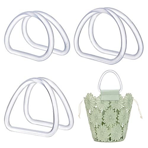 PandaHall 3 Größen D-Form Handtaschengriffe 6 x Transparente Griffe Ersatz Dekorativer Handtaschengriff Plastiktütengriff Für Strohhalme Strandhandtaschen Makramee Gehäkelte Geldbörse PandaHall 3 Größen D-Form Handtaschengriffe 6 x Transparente Griffe Ersatz Dekorativer Handtaschengriff Plastiktütengriff Für Strohhalme Strandhandtaschen Makramee Gehäkelte Geldbörse von PH PandaHall