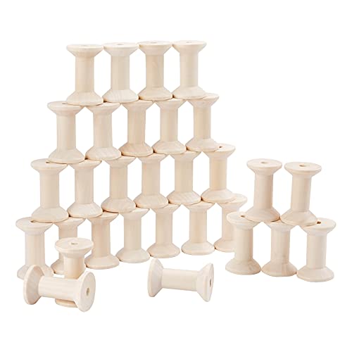 PandaHall 30 Stück Unfertige Webspulen Leere Fadenspule Holzhandwerksspulen Für Stickgarn, Bommelband, Basteln Und Nähen, 1.85x 1.22 Zoll PandaHall 30 Stück Unfertige Webspulen Leere Fadenspule Holzhandwerksspulen Für Stickgarn, Bommelband, Basteln Und Nähen, 1.85x 1.22 Zoll von PH PandaHall