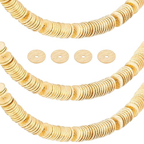 PH PandaHall 300 Stück Goldene Rondelle Abstandsperlen, 6mm Heishi Scheibenperlen Messing Lose Perlen Langlebige Perlen Runde Schmuckperlen Für Die Herstellung von Halsketten Armbändern Ohrringen PH PandaHall 300 Stück Goldene Rondelle Abstandsperlen, 6mm Heishi Scheibenperlen Messing Lose Perlen Langlebige Perlen Runde Schmuckperlen Für Die Herstellung von Halsketten Armbändern Ohrringen von PH PandaHall