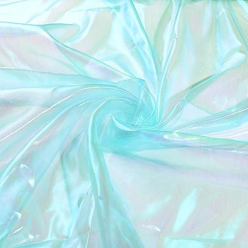 PH PandaHall 4m Karneval Cyan Schillernder Organzastoff Magisches Glänzendes Stoffband Schimmernder Organza-Spitzenstoff Für faschingskostüme Kleid Hochzeit Dekoration DIY-Handwerk 1.5 m Breit PH PandaHall 4m Karneval Cyan Schillernder Organzastoff Magisches Glänzendes Stoffband Schimmernder Organza-Spitzenstoff Für faschingskostüme Kleid Hochzeit Dekoration DIY-Handwerk 1.5 m Breit von PH PandaHall
