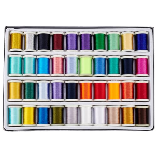 PandaHall 40 Farben Stickgarn 0.5mm Polyestergarn 280m/306 Yards Nylonfaden Mit Aufbewahrungsbox Aus Kunststoff Für Nähmaschinen Makramee Freundschaftsarmbänder Basteln PandaHall 40 Farben Stickgarn 0.5mm Polyestergarn 280m/306 Yards Nylonfaden Mit Aufbewahrungsbox Aus Kunststoff Für Nähmaschinen Makramee Freundschaftsarmbänder Basteln von PH PandaHall