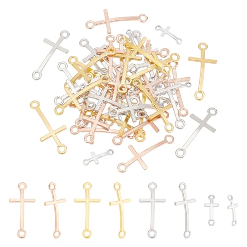 PandaHall 48 Stück Kreuz Anhänger Links, 4 Stil Kreuz Charms Doppelte Schleife Kreuzglieder Legierungs Verbindungs Charms für Ostern Weihnachten DIY Armband Halskette Schmuck Basteln Partygeschenke PandaHall 48 Stück Kreuz Anhänger Links, 4 Stil Kreuz Charms Doppelte Schleife Kreuzglieder Legierungs Verbindungs Charms für Ostern Weihnachten DIY Armband Halskette Schmuck Basteln Partygeschenke von PH PandaHall