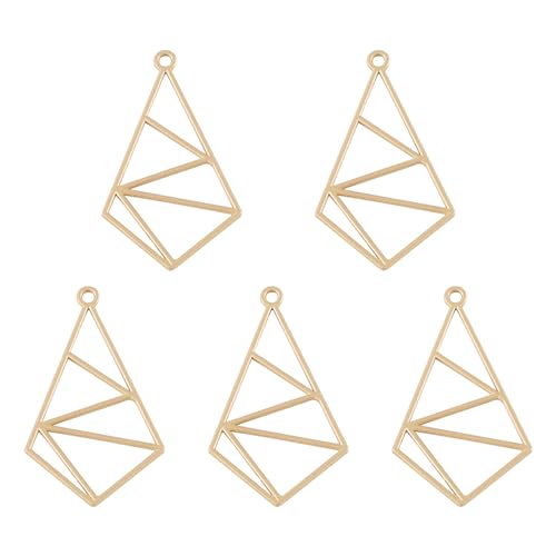PandaHall 5 Stück Legierung offene Rückseite Lünette Anhänger Matt Gold Quadrangle Form Harz Bezel Earring Pendants Hollow Frame Pendant Blanks for DIY Resin Pressed Flower Crafts Jewelry Making PandaHall 5 Stück Legierung offene Rückseite Lünette Anhänger Matt Gold Quadrangle Form Harz Bezel Earring Pendants Hollow Frame Pendant Blanks for DIY Resin Pressed Flower Crafts Jewelry Making von PandaHall