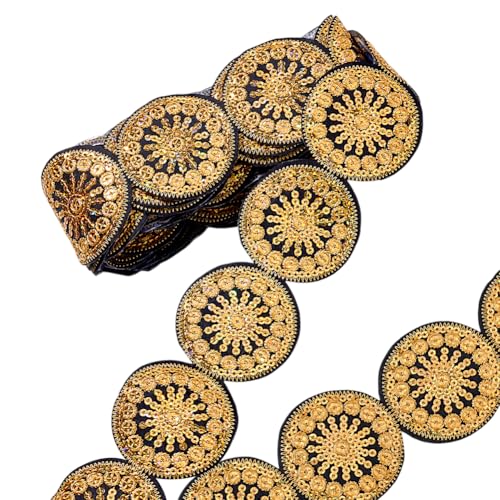 PandaHall 5 Yards 50mm Aufbügeln/Aufnähen von Bandpatches, Floral Bestickte Polyester Patches Mit Pailletten Kleidungsstück Zubehör Zubehör Für Kostüm Gürtel Tasche Schuhe Party Dekoration PandaHall 5 Yards 50mm Aufbügeln/Aufnähen von Bandpatches, Floral Bestickte Polyester Patches Mit Pailletten Kleidungsstück Zubehör Zubehör Für Kostüm Gürtel Tasche Schuhe Party Dekoration von PH PandaHall