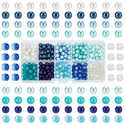 PandaHall 500 Stück/Karton 6 mm runde Crackle Glasperlen lose Zwischenperlen Perlen bunte Bastelperlen für die Schmuckherstellung Dekoration Halskette Ohrringe Loch: 1 mm PandaHall 500 Stück/Karton 6 mm runde Crackle Glasperlen lose Zwischenperlen Perlen bunte Bastelperlen für die Schmuckherstellung Dekoration Halskette Ohrringe Loch: 1 mm von PH PandaHall