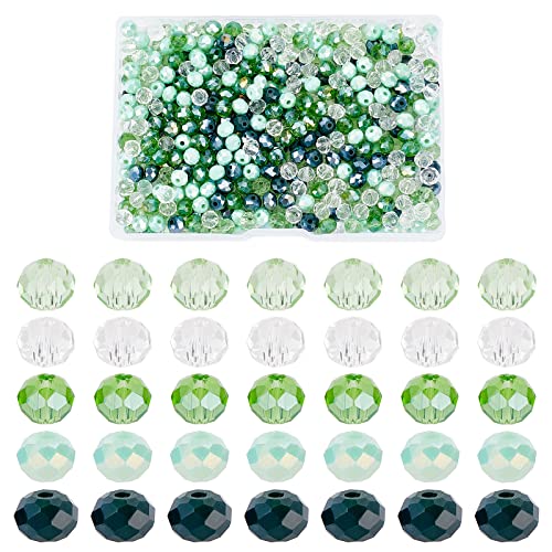 PandaHall 500pcs Facettierte Glasperlen, 6 mm Grüne Kristallperlen Für St. Patrick Day 5 Farben Weihnachten Grüne Lose Perlen Abstandshalter Für Frühlings-Heimdekoration DIY Ohrring-Halsketten PandaHall 500pcs Facettierte Glasperlen, 6 mm Grüne Kristallperlen Für St. Patrick Day 5 Farben Weihnachten Grüne Lose Perlen Abstandshalter Für Frühlings-Heimdekoration DIY Ohrring-Halsketten von PH PandaHall