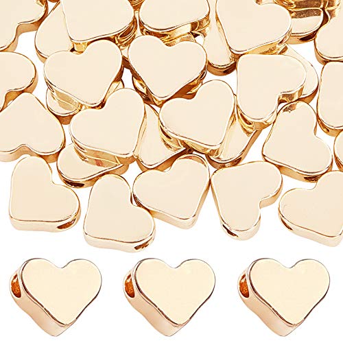 PandaHall 60 Stück 14K Herz Abstandsperlen - Goldene Langlebige Vergoldete Messing Perlen Für DIY-Halskette, Armband, Ohrring Craft Valentine, Muttertag PandaHall 60 Stück 14K Herz Abstandsperlen - Goldene Langlebige Vergoldete Messing Perlen Für DIY-Halskette, Armband, Ohrring Craft Valentine, Muttertag von PandaHall