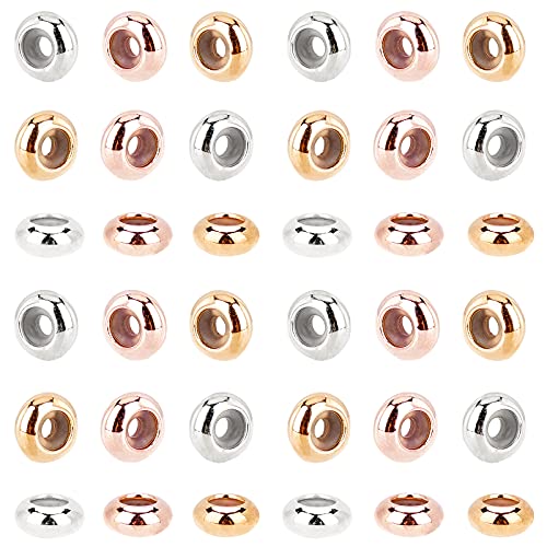PandaHall 60 Stück Messing Silikon Slider Perlen, 3 Farbe 7mm Stopper Perlen Schieber Verschlüsse Für DIY Europäische Armbänder Halsketten Schmuckherstellung PandaHall 60 Stück Messing Silikon Slider Perlen, 3 Farbe 7mm Stopper Perlen Schieber Verschlüsse Für DIY Europäische Armbänder Halsketten Schmuckherstellung von PH PandaHall