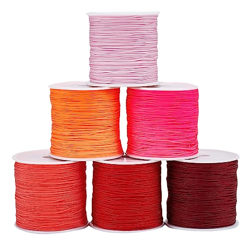 PandaHall 600 Yards/546m Nylon-Perlenschnur 0.8 mm Armbandschnur Chinesische Knotenschnur Roter Windspielfaden Für Valentinstag Kumihimo Freundschaftsarmband Schmuckherstellung Traumfänger Weihnachten PandaHall 600 Yards/546m Nylon-Perlenschnur 0.8 mm Armbandschnur Chinesische Knotenschnur Roter Windspielfaden Für Valentinstag Kumihimo Freundschaftsarmband Schmuckherstellung Traumfänger Weihnachten von PH PandaHall