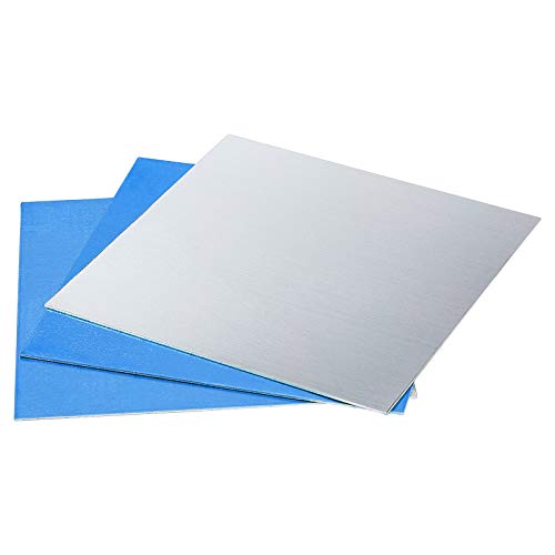 PandaHall 6St. Dünne Aluminiumbleche Übungsleer Aluminium-Stanzbleche Paneelplatte Metallhandwerk Für Schmuckherstellung Handprägen Prägen Ätzen, 5.9 Zoll von PH PandaHall