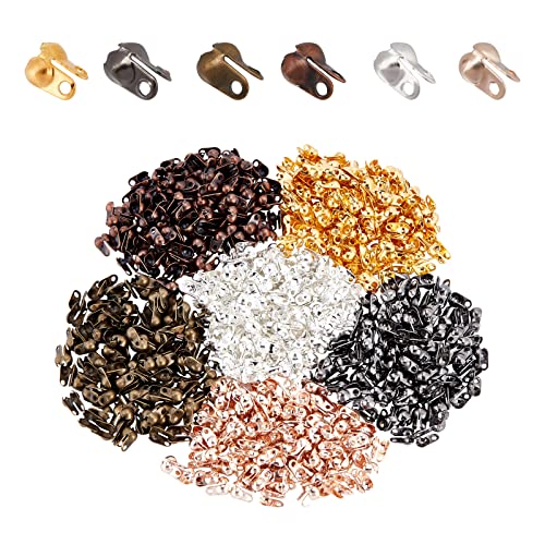 PandaHall 720pcs 6 Farbe Falten Clamshell Bead End Tipps mit Doppelschlaufe verstecken Knoten & Crimp Perlen Öffnen Clamshell Crimp Bead Tipps Endkappe Knoten Abdeckung für Schmuck Handwerk machen PandaHall 720pcs 6 Farbe Falten Clamshell Bead End Tipps mit Doppelschlaufe verstecken Knoten & Crimp Perlen Öffnen Clamshell Crimp Bead Tipps Endkappe Knoten Abdeckung für Schmuck Handwerk machen von PH PandaHall