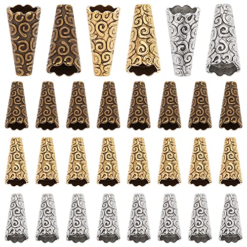 PandaHall 90 Stück Perlenkegelkappen Metallperlen Endkappen Apetalous Spacer Beads Caps Tibetan Style Beads Terminators Supplies Für Die DIY Ohrring Armband Anhänger Schmuckherstellung PandaHall 90 Stück Perlenkegelkappen Metallperlen Endkappen Apetalous Spacer Beads Caps Tibetan Style Beads Terminators Supplies Für Die DIY Ohrring Armband Anhänger Schmuckherstellung von PH PandaHall