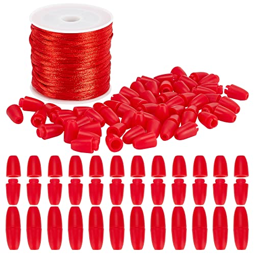 PandaHall Break Away Sicherheitsverschluss Schnalle 30 Satz Rote 24 mm Kunststoffperlen Zylinderverbinder Mit 10.9 Yards/10 m 2 mm Geflochtenen Nylonschnüren Für Halsketten Armbänder Schmuck PandaHall Break Away Sicherheitsverschluss Schnalle 30 Satz Rote 24 mm Kunststoffperlen Zylinderverbinder Mit 10.9 Yards/10 m 2 mm Geflochtenen Nylonschnüren Für Halsketten Armbänder Schmuck von PH PandaHall