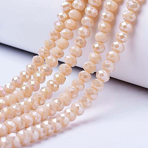 PandaHall Briolette-Glasperlen, facettiert, 4 mm, galvanisiertes Glas, undurchsichtig, AB-Farbe, winzige lose Perlen für Armbänder, Halsketten, Ohrringe, Schmuckherstellung, Antikweiß, 1300 Stück PandaHall Briolette-Glasperlen, facettiert, 4 mm, galvanisiertes Glas, undurchsichtig, AB-Farbe, winzige lose Perlen für Armbänder, Halsketten, Ohrringe, Schmuckherstellung, Antikweiß, 1300 Stück von PH PandaHall