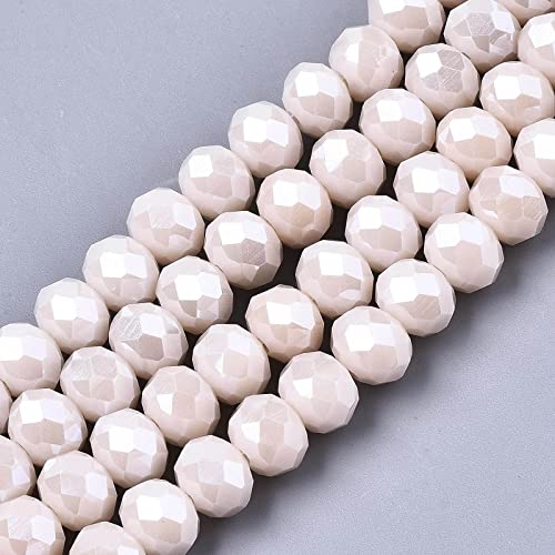 PandaHall Briolette-Glasperlen, facettiert, 4 mm, galvanisiertes Glas, undurchsichtig, AB-Farbe, winzige lose Perlen für Armbänder, Halsketten, Ohrringe, Schmuckherstellung, Misty Rose, 1230 Stück PandaHall Briolette-Glasperlen, facettiert, 4 mm, galvanisiertes Glas, undurchsichtig, AB-Farbe, winzige lose Perlen für Armbänder, Halsketten, Ohrringe, Schmuckherstellung, Misty Rose, 1230 Stück von PH PandaHall