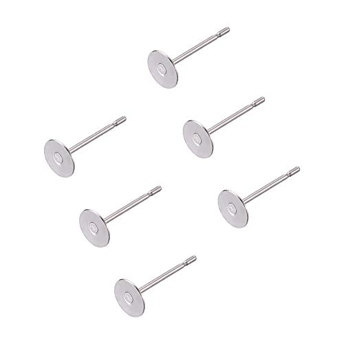 PandaHall Edelstahl Ohrhaken Ohrhaken Ohrring Fischhaken für DIY Schmuckherstellung Edelstahl: 12 x 5 mm, 500 Stück. von PH PandaHall