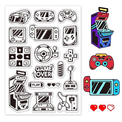 PandaHall Elektronisches Spiel Transparenter Stempel Silikonstempel Spielmaschine Gummistempel Transparente Stempel Für Die Kartengestaltung Fotoalbum-Dekoration Und DIY-Scrapbooking 11 x 16 cm PandaHall Elektronisches Spiel Transparenter Stempel Silikonstempel Spielmaschine Gummistempel Transparente Stempel Für Die Kartengestaltung Fotoalbum-Dekoration Und DIY-Scrapbooking 11 x 16 cm von PH PandaHall