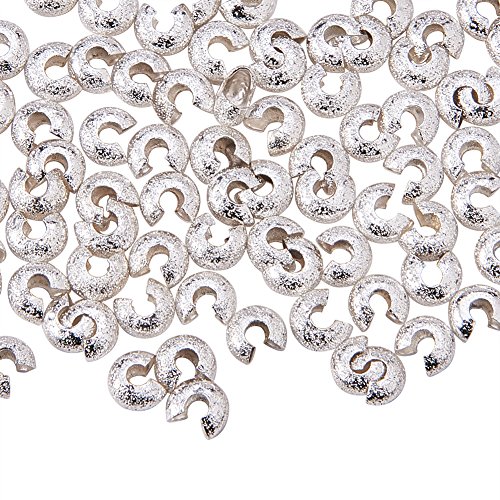 PandaHall Elite Messing Crimp Perle Covers Silber Farbe Craft Assortments 4mm ca 100 STK/Beutel PandaHall Elite Messing Crimp Perle Covers Silber Farbe Craft Assortments 4mm ca 100 STK/Beutel von PH PandaHall