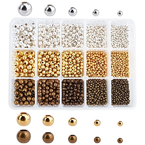 PandaHall Elite Messing Spacer Perlen, nahtlose, Runde, Gemischte Farbe, 2.4~6 mm PandaHall Elite Messing Spacer Perlen, nahtlose, Runde, Gemischte Farbe, 2.4~6 mm von PH PandaHall