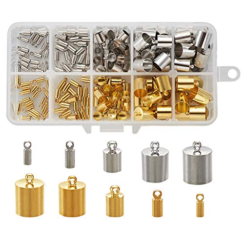 PandaHall Endkappen aus Messing, für Quasten, Armbänder, Schmuckherstellung, Platin und Gold, 170 Stück PandaHall Endkappen aus Messing, für Quasten, Armbänder, Schmuckherstellung, Platin und Gold, 170 Stück von PandaHall