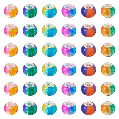 PandaHall Facettierte Muranoglasperlen, großes Loch, europäische Glasperlen für Schmuckherstellung, 15 x 12 mm. PandaHall Facettierte Muranoglasperlen, großes Loch, europäische Glasperlen für Schmuckherstellung, 15 x 12 mm. von PH PandaHall