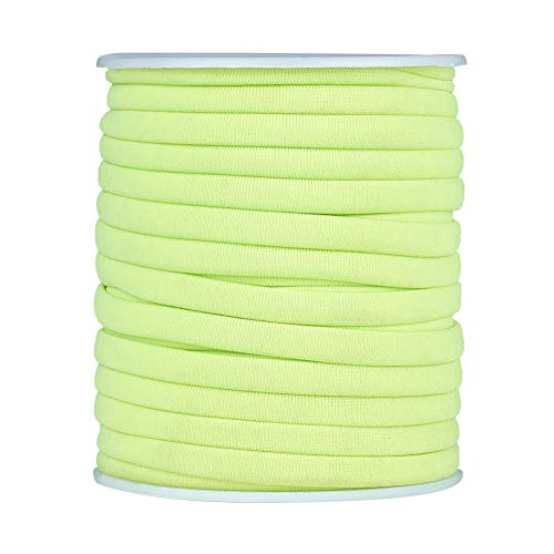 PandaHall Flache dünne elastische Schnur, 5 mm, Rasen-Grün, weiche Nylonschnur, genäht, dehnbare Lycra-Kordel zum Nähen, Basteln, Stirnband, Schmuckherstellung, Zubehör, 20 m PandaHall Flache dünne elastische Schnur, 5 mm, Rasen-Grün, weiche Nylonschnur, genäht, dehnbare Lycra-Kordel zum Nähen, Basteln, Stirnband, Schmuckherstellung, Zubehör, 20 m von PandaHall