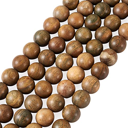 PandaHall Natürliche Sandelholzperlen, 10 mm, runde Kugel, Abstandshalter, lose Perlen, olivfarben, handgefertigt, poliert, Bastelperlen für Armband, Halskette, Schmuckherstellung, Loch: 1,2 mm, 5 PandaHall Natürliche Sandelholzperlen, 10 mm, runde Kugel, Abstandshalter, lose Perlen, olivfarben, handgefertigt, poliert, Bastelperlen für Armband, Halskette, Schmuckherstellung, Loch: 1,2 mm, 5 von PH PandaHall