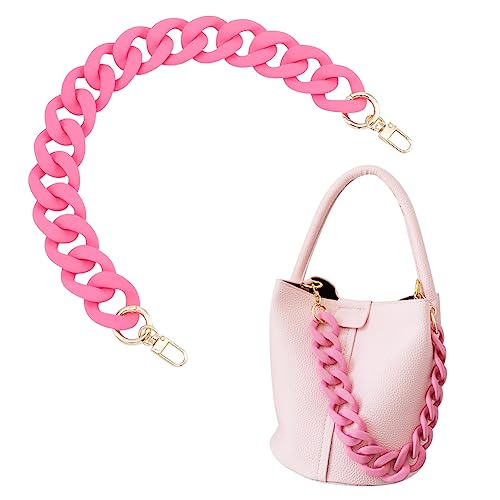 PandaHall Taschengurte Aus Rosa Acryl Matte Taschenkette Großer Flacher Kettenriemen Geldbörsen Ersatzkette Dekorativer Kettenriemen Mit Schnallen Für Handtaschen Geldbörsen Schultertaschen Geldbörsen PandaHall Taschengurte Aus Rosa Acryl Matte Taschenkette Großer Flacher Kettenriemen Geldbörsen Ersatzkette Dekorativer Kettenriemen Mit Schnallen Für Handtaschen Geldbörsen Schultertaschen Geldbörsen von PH PandaHall