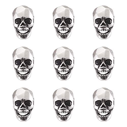 PandaHall Totenkopf Perlen aus Zirkonia, 13 x 7,5 x 9 mm, Antiksilber, für Halloween, Skelett, Totenkopf, Abstandshalter, Perlen, Charms, Metall, lose Perlen zum Schmuck machen PandaHall Totenkopf Perlen aus Zirkonia, 13 x 7,5 x 9 mm, Antiksilber, für Halloween, Skelett, Totenkopf, Abstandshalter, Perlen, Charms, Metall, lose Perlen zum Schmuck machen von PandaHall