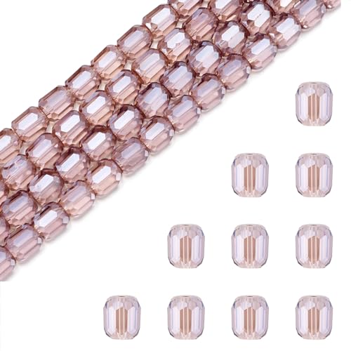 PandaHall facettierte Glasperlen, 8 mm, lose Abstandshalter, Zylinder-Kristallperlen, Großpackung für Bastelarbeiten, Armbänder, Halsketten, Ohrringe, Schmuckherstellung, Alte Rose, 2 Stränge PandaHall facettierte Glasperlen, 8 mm, lose Abstandshalter, Zylinder-Kristallperlen, Großpackung für Bastelarbeiten, Armbänder, Halsketten, Ohrringe, Schmuckherstellung, Alte Rose, 2 Stränge von PH PandaHall