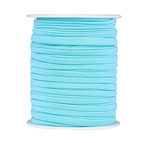 PandaHall flache dünne elastische Schnur, 5 mm, weiche Nylonschnur, genäht, dehnbar, Lycra-Kordel zum Nähen, Basteln, Stirnband, Schmuckherstellung, Zubehör, Aquamarin, 20 m PandaHall flache dünne elastische Schnur, 5 mm, weiche Nylonschnur, genäht, dehnbar, Lycra-Kordel zum Nähen, Basteln, Stirnband, Schmuckherstellung, Zubehör, Aquamarin, 20 m von PH PandaHall