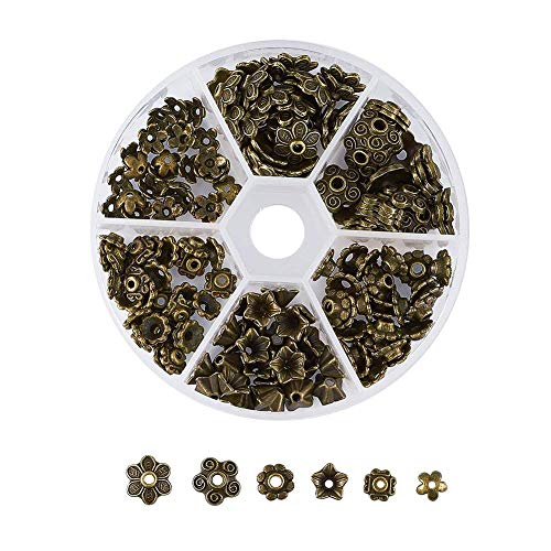 Pandahall 180 teile/schachtel Blume Perlenkappen 6 Arten Antike Bronze Alloy Endkappen für Schmuck Machen Pandahall 180 teile/schachtel Blume Perlenkappen 6 Arten Antike Bronze Alloy Endkappen für Schmuck Machen von PH PandaHall