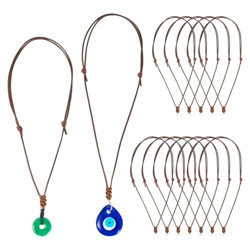 Pandahall 30 Stück braune Kordel-Halskette, gewachste Halskette, Kordel, Seil, verstellbare Schnur, Halskette, Schnur für Schmuck, Halsketten, Armbänder, hängende Charm-Anhänger Pandahall 30 Stück braune Kordel-Halskette, gewachste Halskette, Kordel, Seil, verstellbare Schnur, Halskette, Schnur für Schmuck, Halsketten, Armbänder, hängende Charm-Anhänger von PH PandaHall