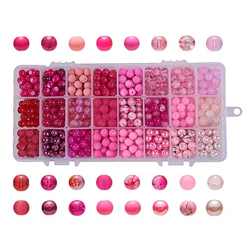 Pandahall Glasperlen rund gemischt, 24 Color-Pink#1-8mm-648~720pcs/box, 8 mm Pandahall Glasperlen rund gemischt, 24 Color-Pink#1-8mm-648~720pcs/box, 8 mm von PandaHall